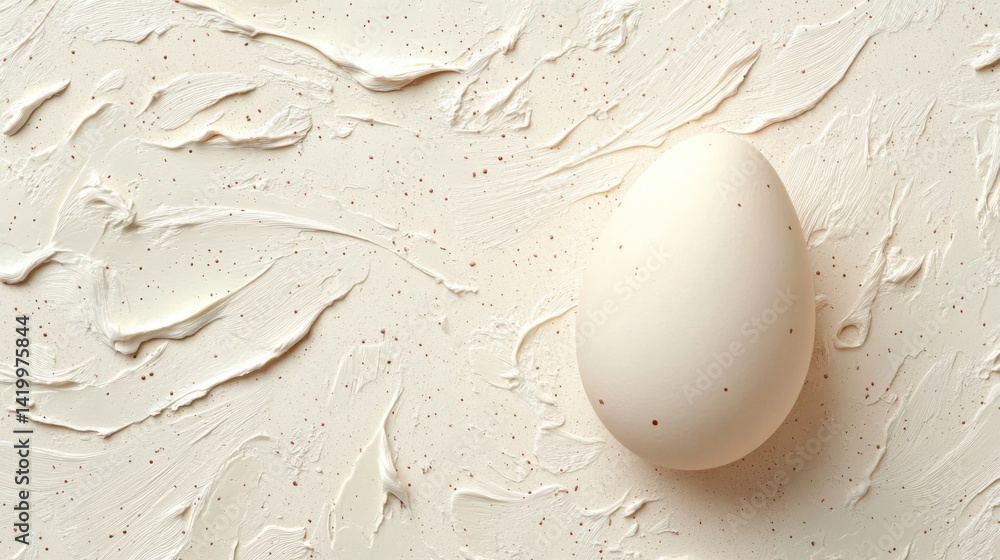 Poster abstract background with soft ecru tones dotted design and eggshell paper texture