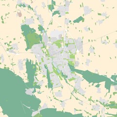 City map of Hildesheim, Germany