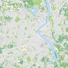City map of Bordeaux, France
