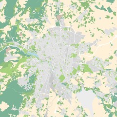 City map of Dijon, France