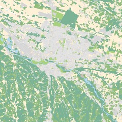 City map of Pau, France