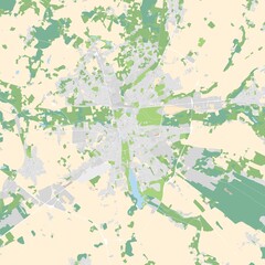City map of Bourges, France