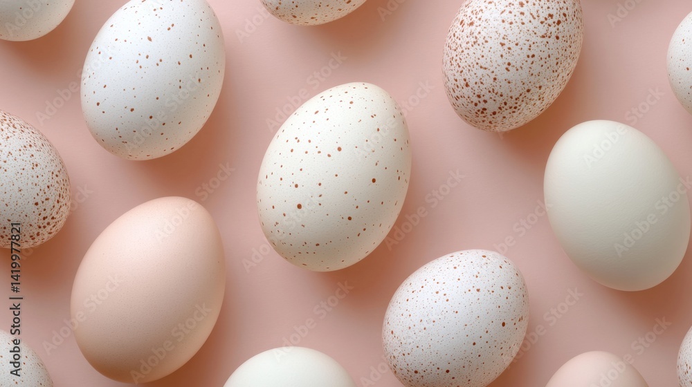 Poster abstract background with soft ecru tones dotted design and eggshell paper texture