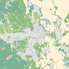 City map of Miskolc, Hungary