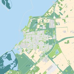 City map of Lelystad, Netherlands