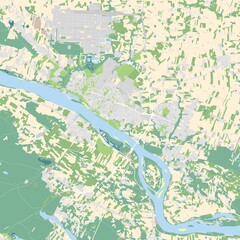 City map of Plock, Poland 