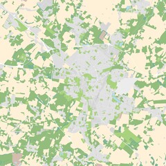 Obraz premium City map illustration of Cambridge, England