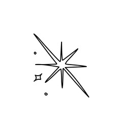 Set of vector elements Simple star and sparkle illustration