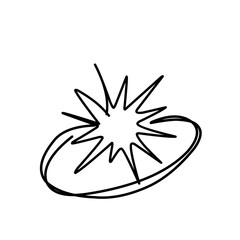 Set of vector elements Simple star and sparkle illustration