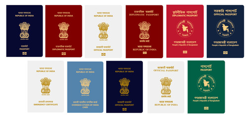 Indian National Passports Vector Models