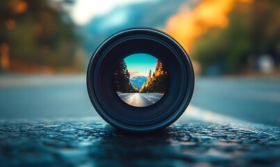 Focus on the Horizon: A captivating visual narrative unfolds as the lens captures the grandeur of the natural world, drawing the viewer into a sense of adventure and discovery.