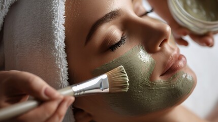 woman applying mascara