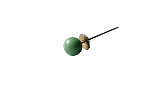Vintage Green Decorative Pin: The timeless appeal of a vintage green decorative pin, showcasing the subtle allure of minimalist design and understated elegance. - Powered by Adobe
