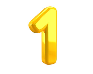 number one gold icon 