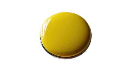 Golden hue circle of pure color: A bright and gleaming single solid yellow circle takes center stage in this visually striking photograph, which could represent a range of abstract concepts. 