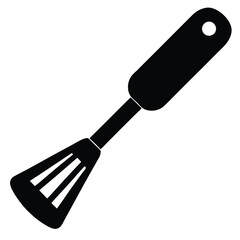 Kitchen Spatula Silhouette Vector – Cooking Tool and Utensil Illustration Set