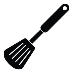 Kitchen Spatula Silhouette Vector – Cooking Tool and Utensil Illustration Set