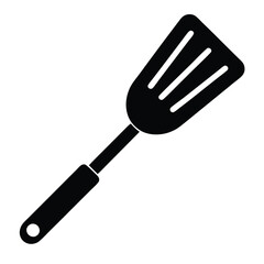 Kitchen Spatula Silhouette Vector – Cooking Tool and Utensil Illustration Set