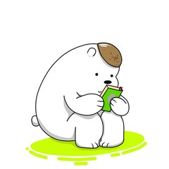 cute, illustration, bear, animal, vector, design, cartoon, graphic, teddy, brown, funny, happy, toy, adorable, baby, character, children, art, fun, isolated, wildlife, icon, drawing, background, mamma