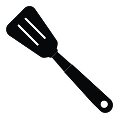 Kitchen Spatula Silhouette Vector – Cooking Tool and Utensil Illustration Set