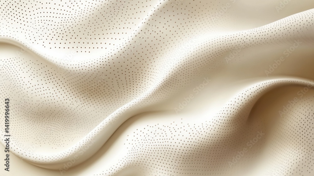 Poster abstract background with soft ecru tones dotted design and eggshell paper texture