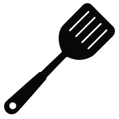 Kitchen Spatula Silhouette Vector – Cooking Tool and Utensil Illustration Set