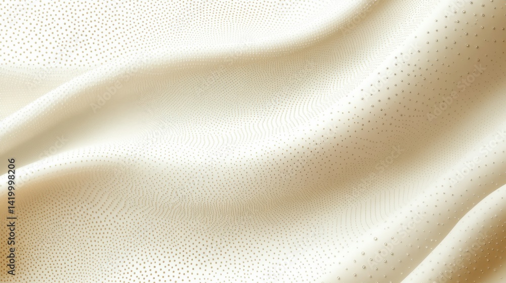 Poster abstract background with soft ecru tones dotted design and eggshell paper texture