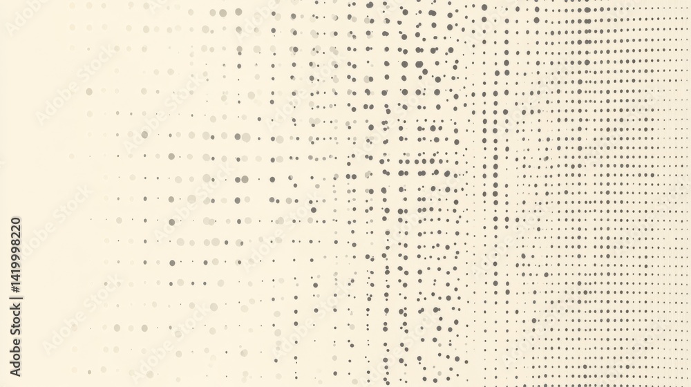 Poster abstract background with soft ecru tones dotted design and eggshell paper texture
