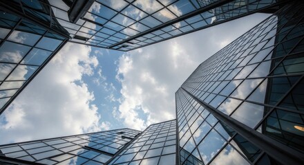 Obraz premium Skyscrapers and Sky, Photo