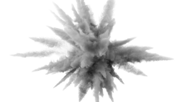 White smoke explosion - 60fps