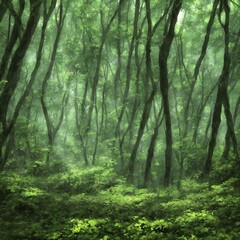 Obraz premium forest in the morning