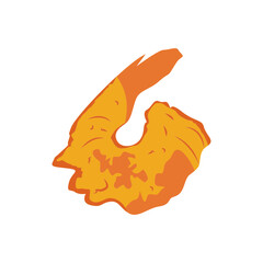 fried shrimp icon vektor