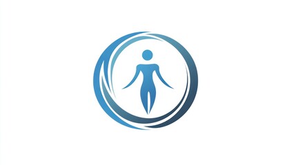 Woman figure in a circle logo
