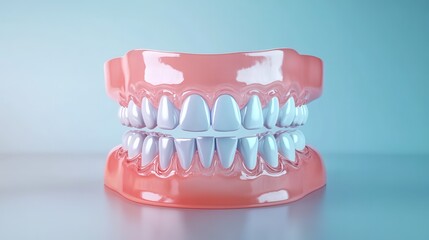 Obraz premium orthodontic treatment inscription title on dental background