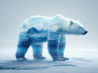 Polar Bear Glacier: The Ice Guardian.