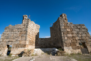Ancient Ruins of Perge in Antalya, Turkey
