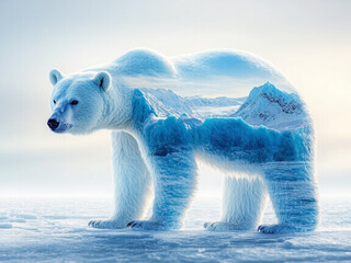 Polar Bear Glacier: The Ice Guardian.
