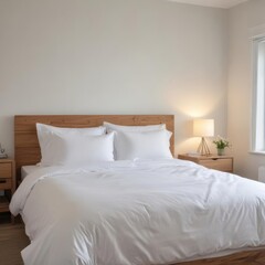 hotel room with bed, hotel bedroom with bed