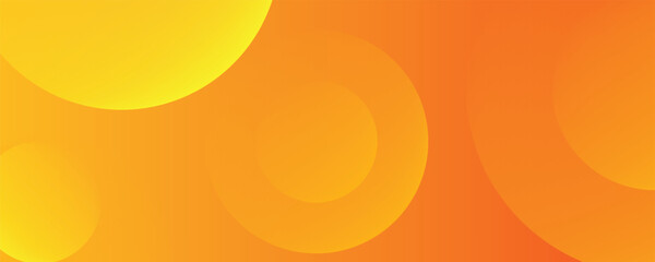 Abstract orange background with circles. Vector illustration