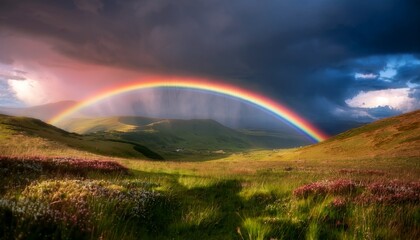 Naklejka premium The meadow invites exploration and wonder. 