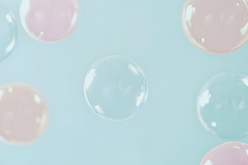 Bubbles Float Gently on Air, Pastel Hues
