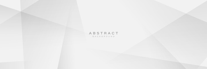 Minimal Abstract White Polygonal Background with Transparent Shapes © pickup