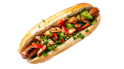 Hotdog hot dog sandwich isolated sausage mustard ketchup food bread american. Hot dog sandwich isolated sausage mustard hotdog ketchup food bread american background plate gourmet white bbq yellow top