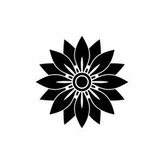 creative details Blooming flower icon Vector Illustration