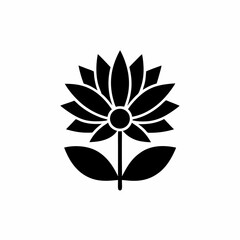 creative details Blooming flower icon Vector Illustration