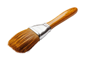 Brush on supplies isolated on transparent background