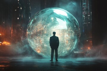 Fototapeta premium a billionaire who has everything at their disposal, including the ability to create new realities--but they start losing track of whats real and whats fantasy.