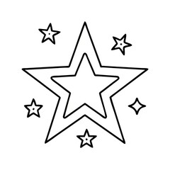Obraz premium Star Outline Icon