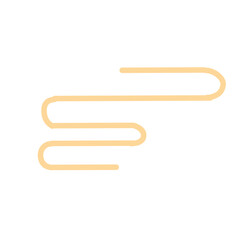 Obraz premium Simple Japanese style cloud icon vector set 