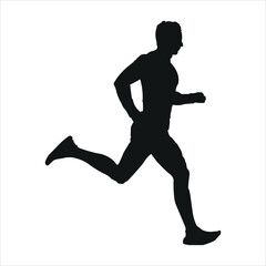 jogging silhouette of a man